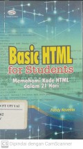 Basic HTML for Students : Memahami Kode HTML dalam 21 Hari