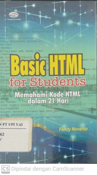 Basic HTML for Students : Memahami Kode HTML dalam 21 Hari