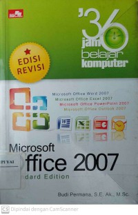 36 Jam Belajar Komputer Microsoft Office 2007 Standard Edition