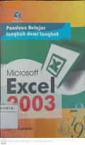 Panduan Belajar Langkah demi Langkah Microsoft Excel 2003