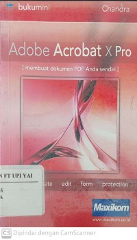 Adobe Acrobat x Pro : Membuat Dokumen PDF Anda Sendiri