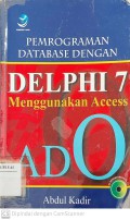 Pemrograman Database dengan Delphi 7 Menggunakan Access dan ADO