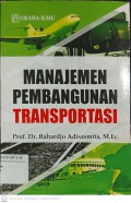 Manajemen Pembangunan Transportasi