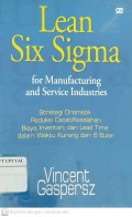 Lean Six Sigma For Manufacturing and Service Industries