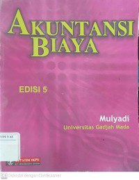 Akuntansi Biaya Edisi 5