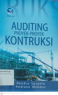 Auditing Proyek-Proyek Konstruksi