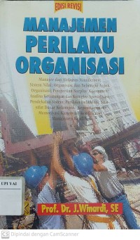 Manajemen Perilaku Organisasi Edisi Revisi