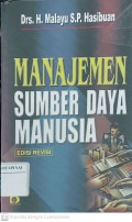 Manajemen Sumber Daya Manusia Edisi Revisi