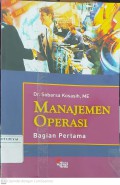 Manajemen Operasi Bagian Pertama