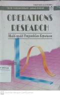 Operations Research : Model-model Pengambilan Keputusan