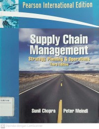 Supply Chain Management : Strategy, Planning & Operations Third Edition