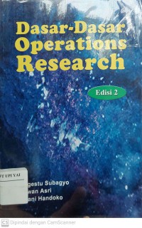 Dasar-Dasar Operational Research Edisi Kedua