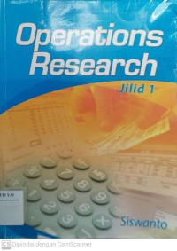 Operations Research Jilid 1